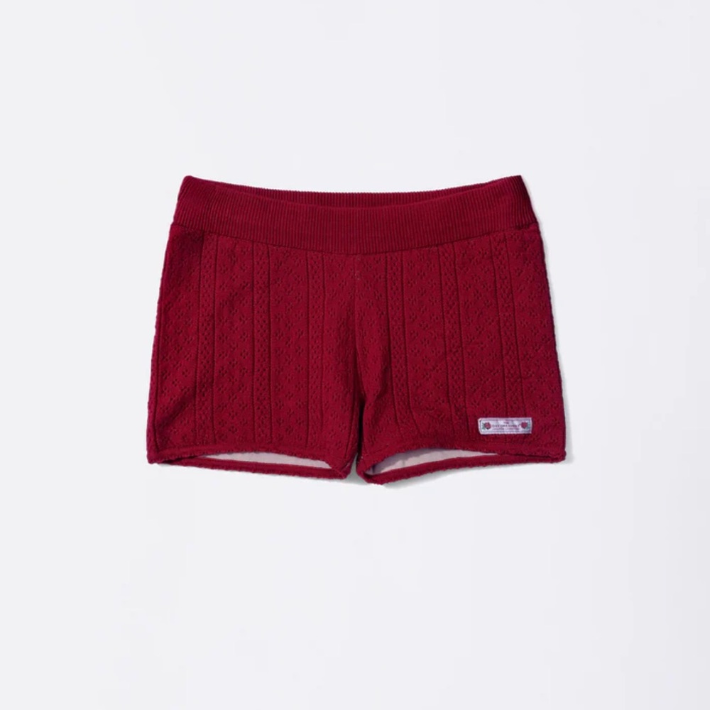 Sculptor Worldwide Red Women's Knit Shorts
